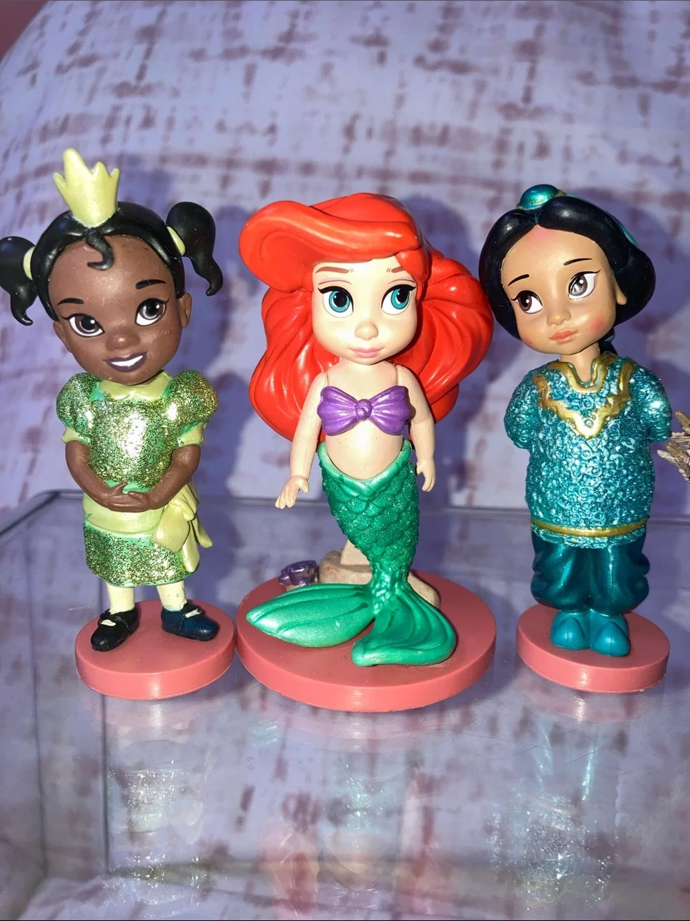 Disney Animators’ Collection Deluxe Figure Set 6 Princess Figures Glitter Dress